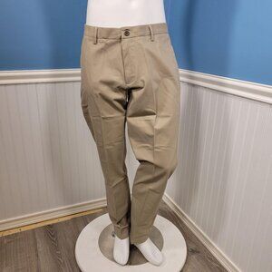 Goodthreads Chino Pants Size 34x29 Khaki Mens Straight Flat Front work beige